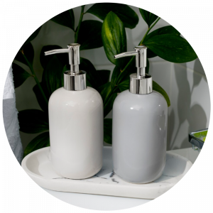 Soap Holder & Dispenser (Tempat & Dispenser Sabun)
