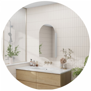 BATHROOM MIRRORS, VANITIES & CABINETS (CERMIN & LEMARI KAMAR MANDI)